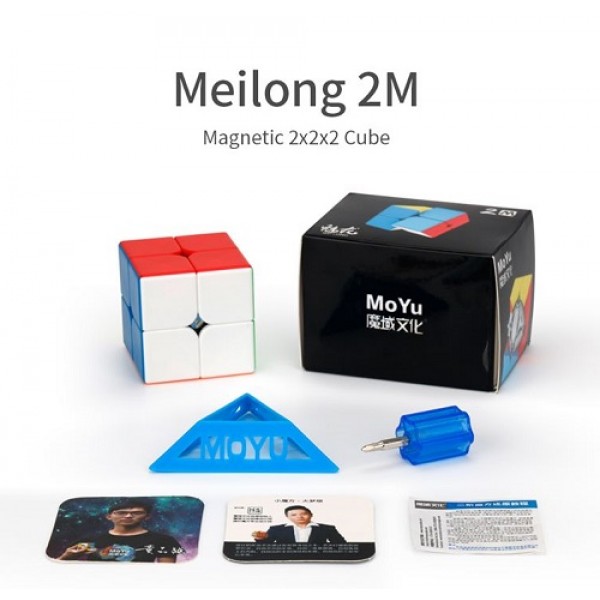 Cubo Rubik Moyu Meilong 2x2 Magnetico Colored