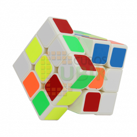 Cubo Rubik YJ Guanlong 3x3 V3 Blanca