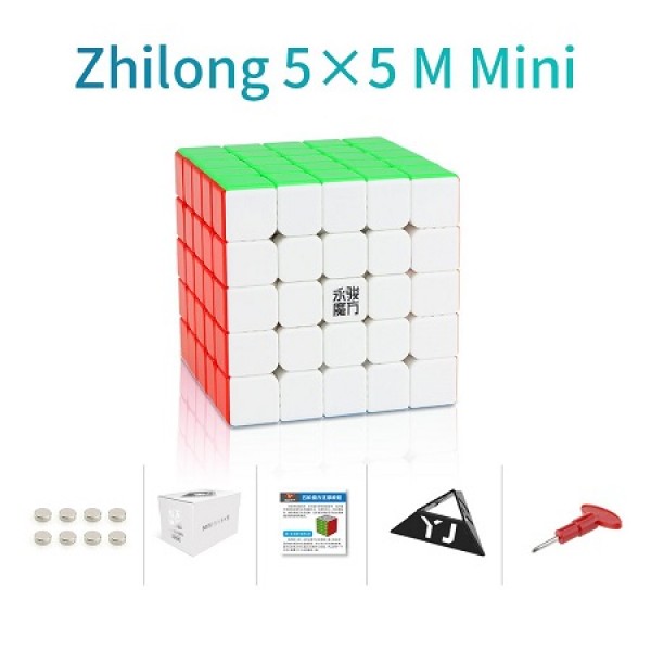 Cubo Rubik YJ Zhilong Mini 5x5 Magnetico Colored