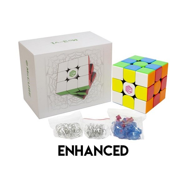 Cubo Rubik MSCUBE MS3 3X3 V1 Magnetico Enhanced Colored Negro