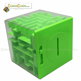 Cubo Rubik Maze Money Alcancia en Cubo Base Verde