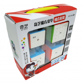 Cubo Rubik QiYi Gift Box 4 Cubos con Manual Maestro 