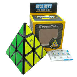 Cubo Rubik Qiyi QiMing Pyraminx Negra
