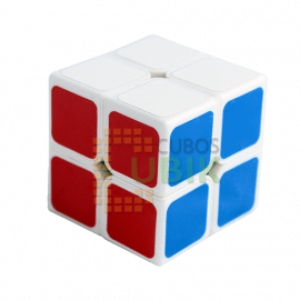 Cubo Rubik ShengShou 2x2 Aurora Base Blanca