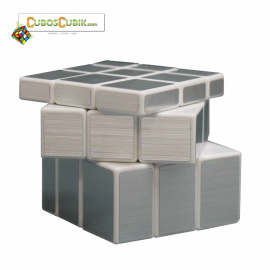 Cubo Rubik Shengshou Mirror Base Blanca Plata