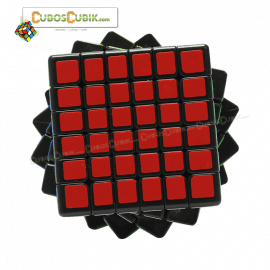 Cubo Rubik YuXin 6x6 Red Unicorn Negro