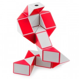 Cubo Rubik Shengshou Snake Twist Blanco Rojo